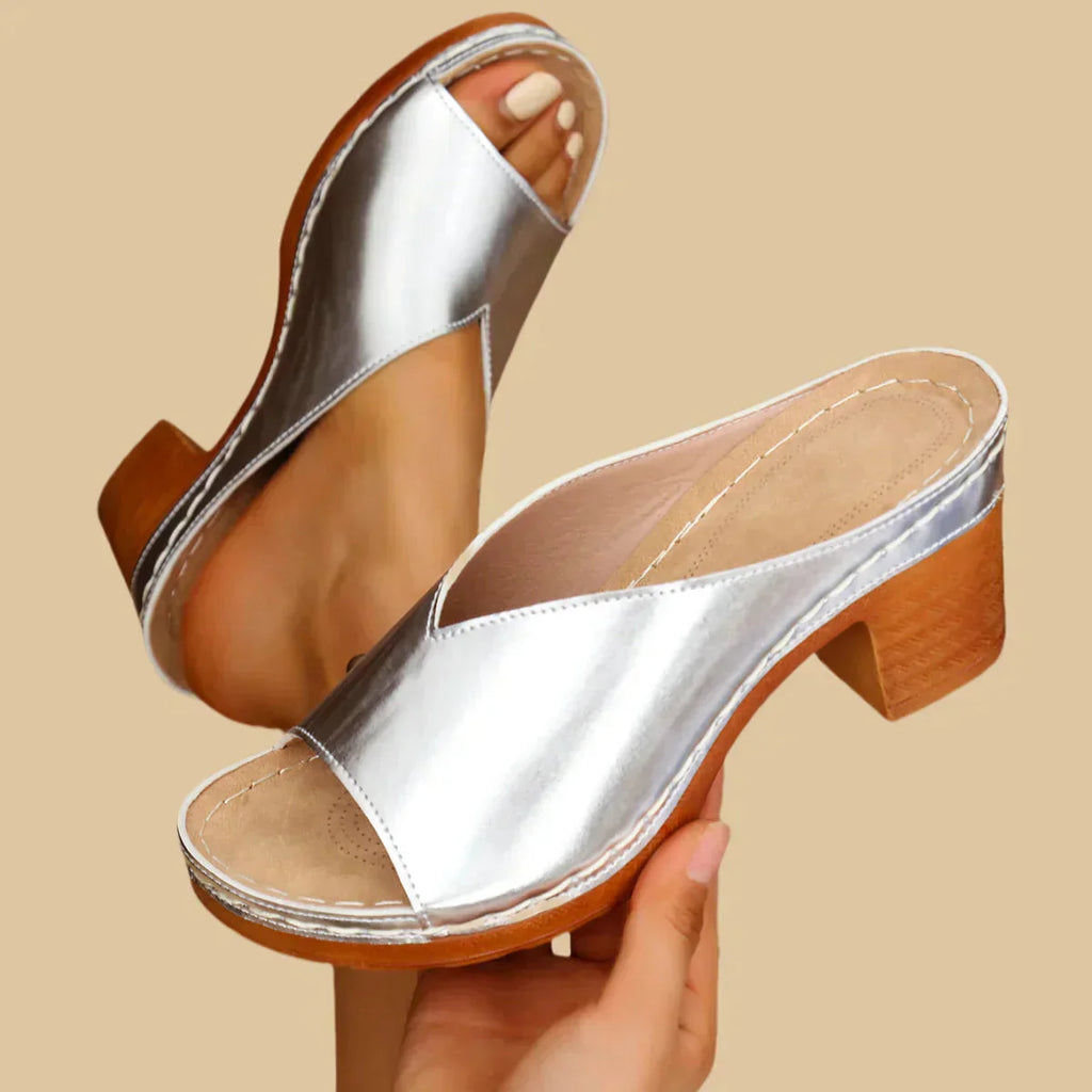 Orthopedic Block Heel Sandals