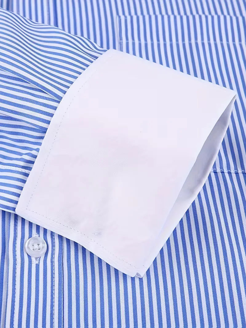 Mens Mandarin Collar Shirt