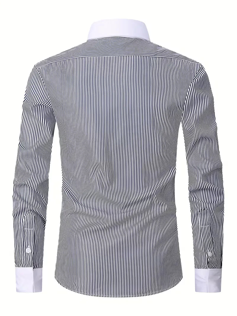 Mens Mandarin Collar Shirt