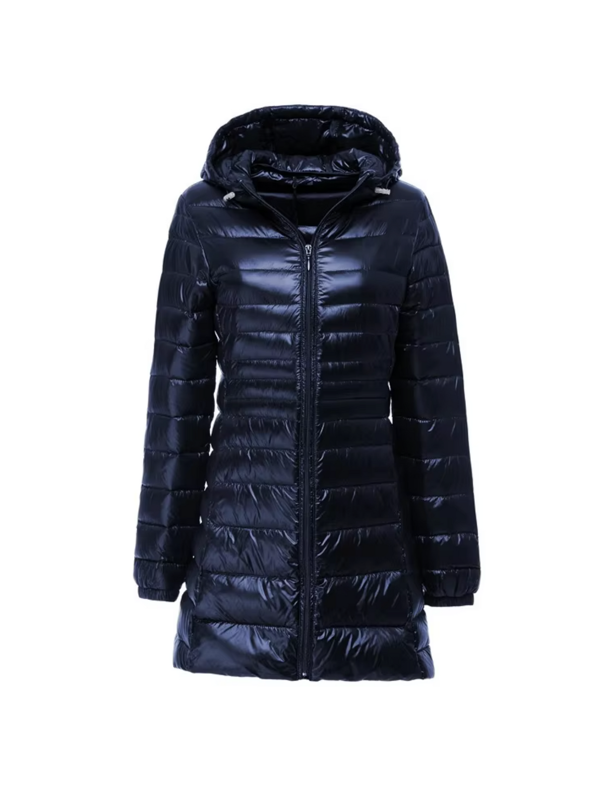 Women's Long Quilted Jacket Down Padded Lightweight Winter
