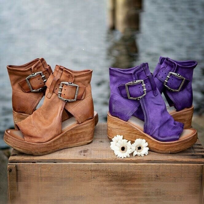 Orthopedic Boho Wedge Sandals