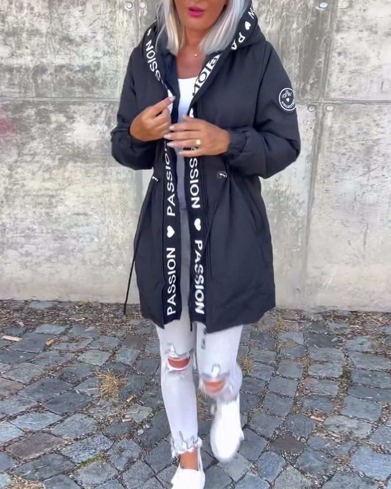 Hooded Coat Casual Minimalist Relaxed Everyday Comfort
