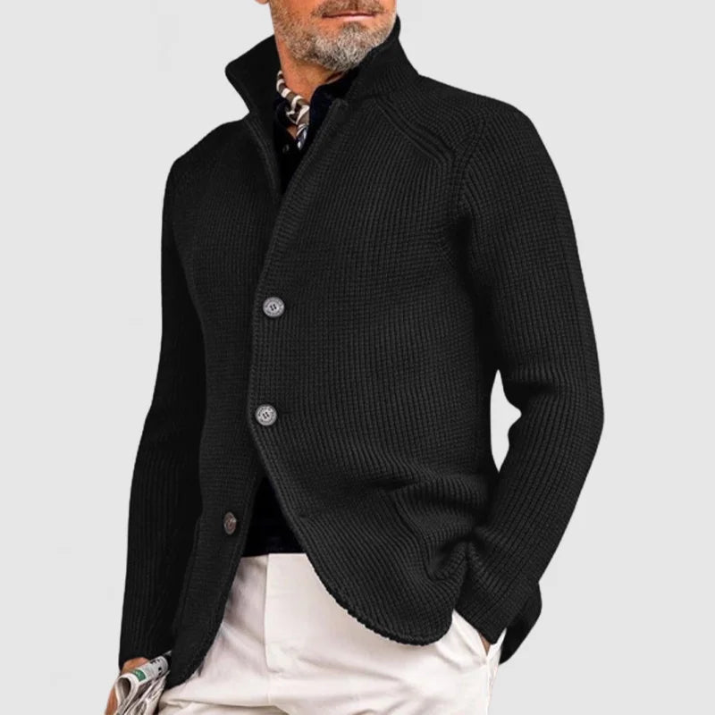 Men's Casual Cardigan Knit Pockets Effortless Elegant