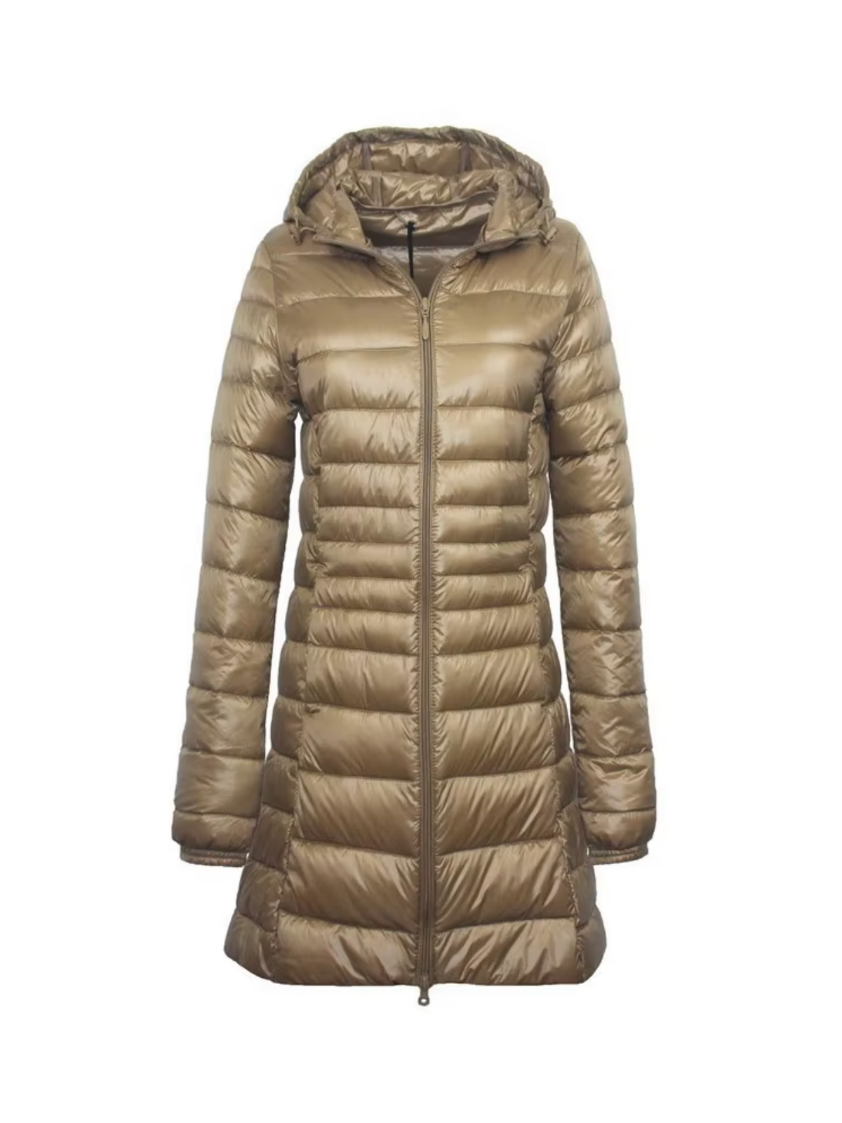 Women's Long Quilted Jacket Down Padded Lightweight Winter