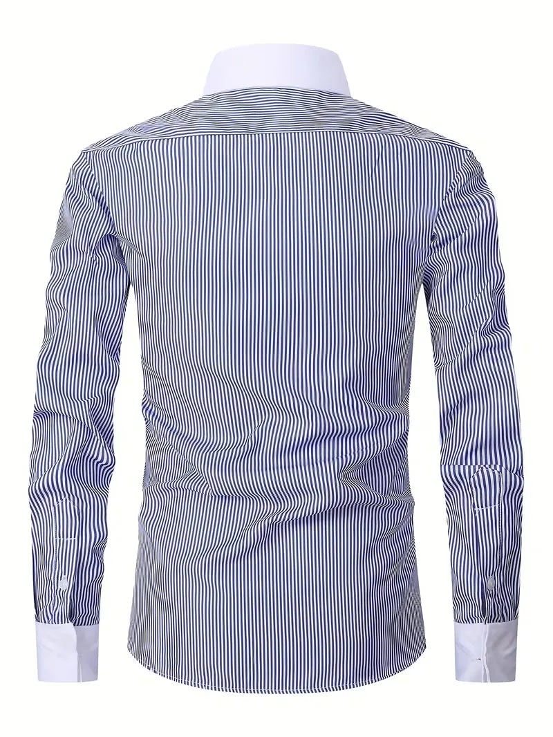 Mens Mandarin Collar Shirt