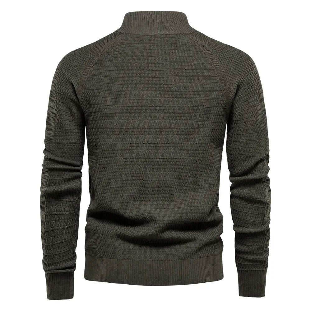 Men's Cardigan Buttoned Knit Cotton Winter Layering