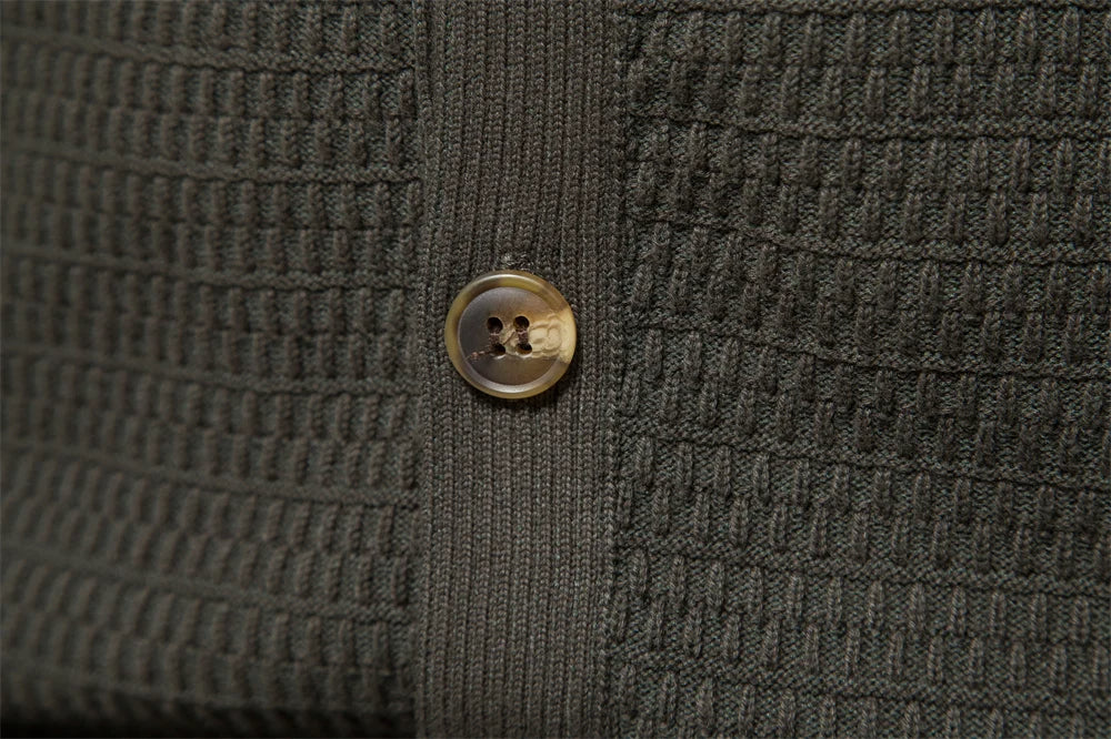 Men's Cardigan Buttoned Knit Cotton Winter Layering