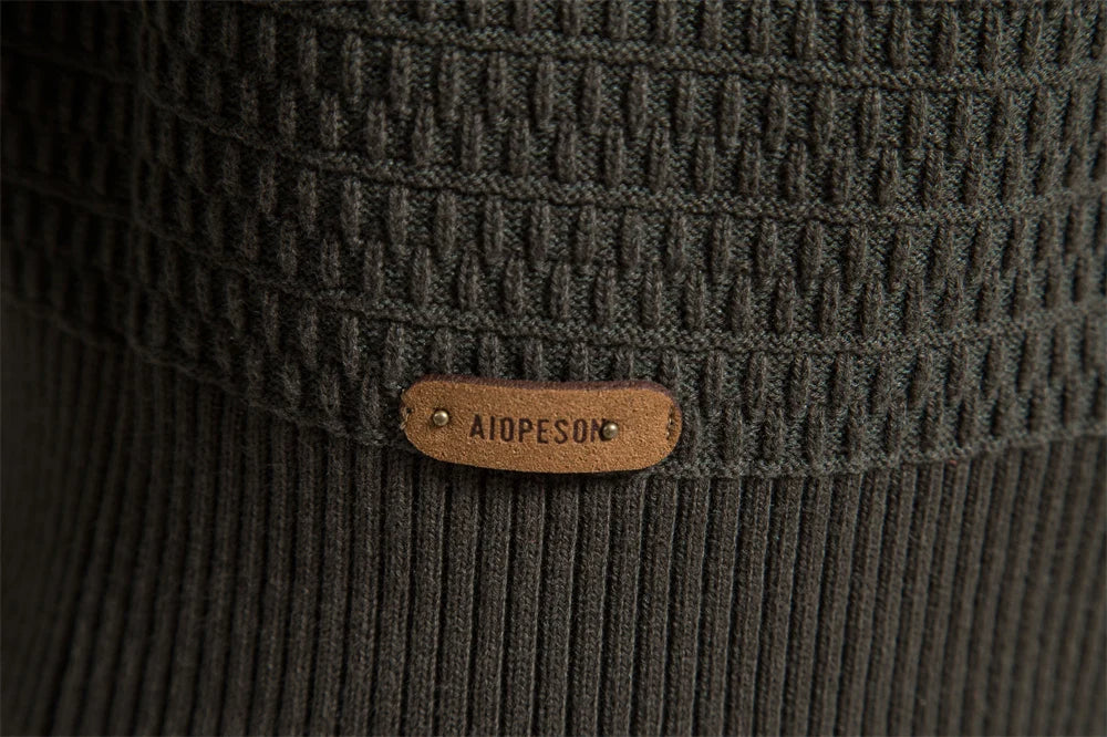 Men's Cardigan Buttoned Knit Cotton Winter Layering