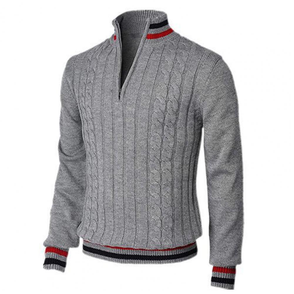 Men's Jumper Wool Cotton Blend Smart Casual Knit