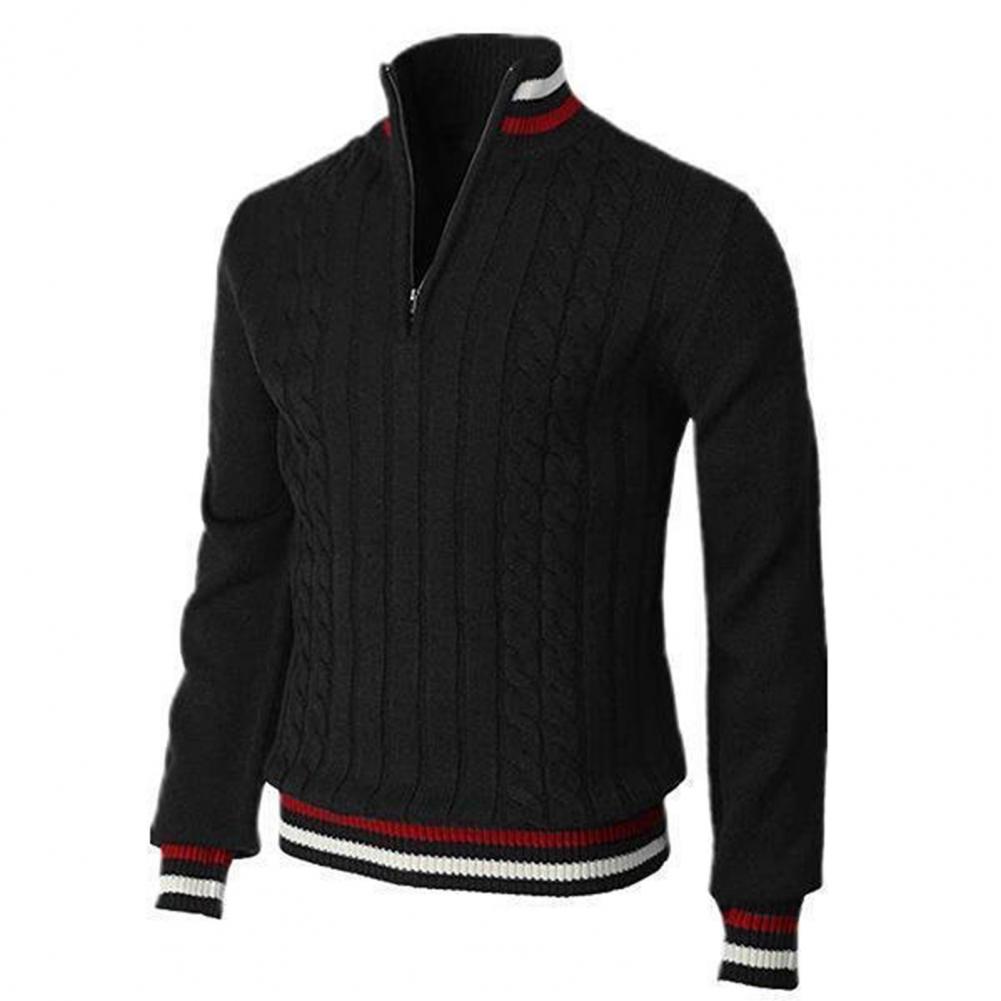 Men's Jumper Wool Cotton Blend Smart Casual Knit