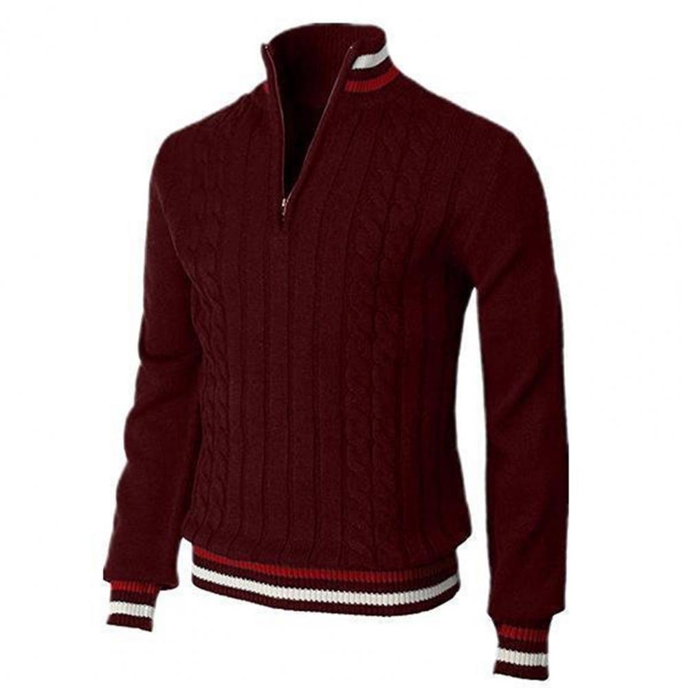 Men's Jumper Wool Cotton Blend Smart Casual Knit