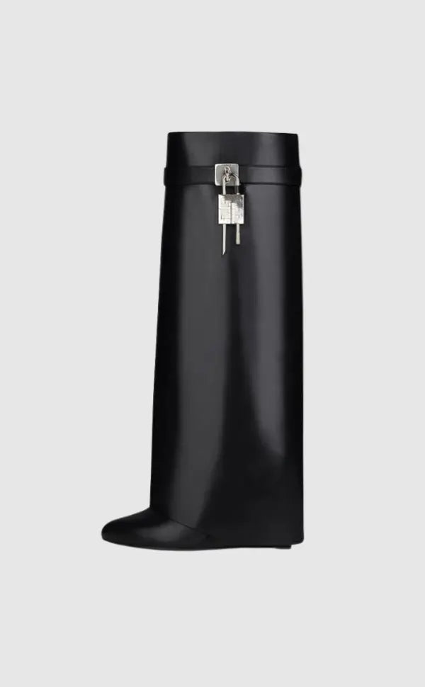 Wedge Boots Ankle Vegan Leather Block Heel Zip Up Autumn