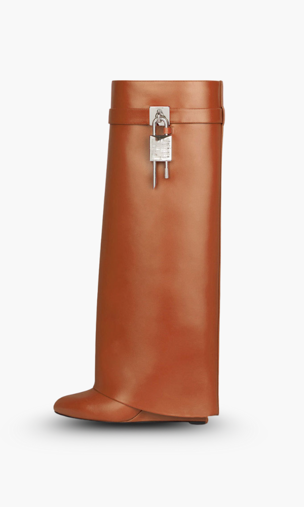 Wedge Boots Ankle Vegan Leather Block Heel Zip Up Autumn