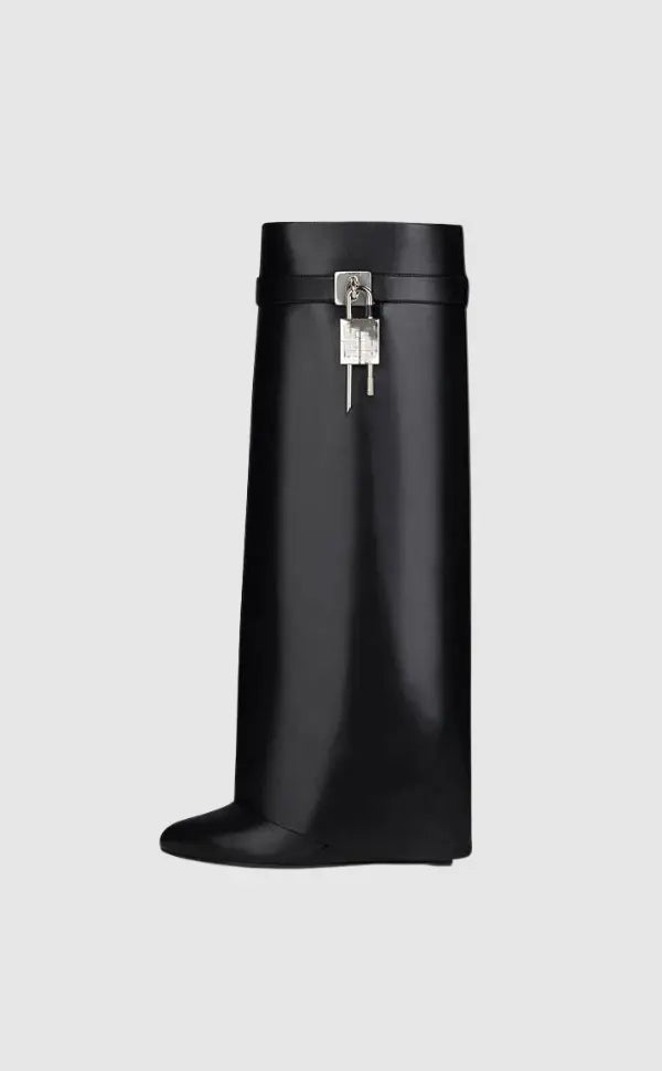 Wedge Boots Ankle Vegan Leather Block Heel Zip Up Autumn