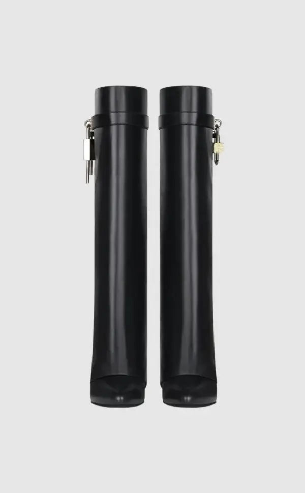 Wedge Boots Ankle Vegan Leather Block Heel Zip Up Autumn