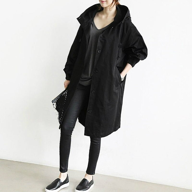Water Repellent Trench Coat Elegant Functional Classic