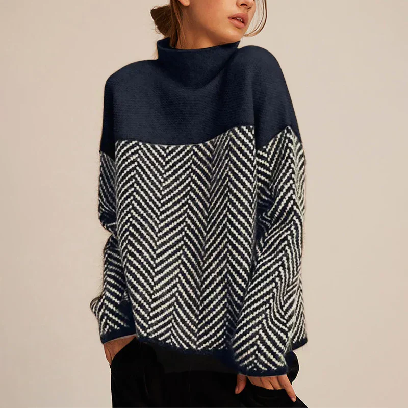 Turtleneck Jumper Soft Knit Long Sleeve Cosy Winter