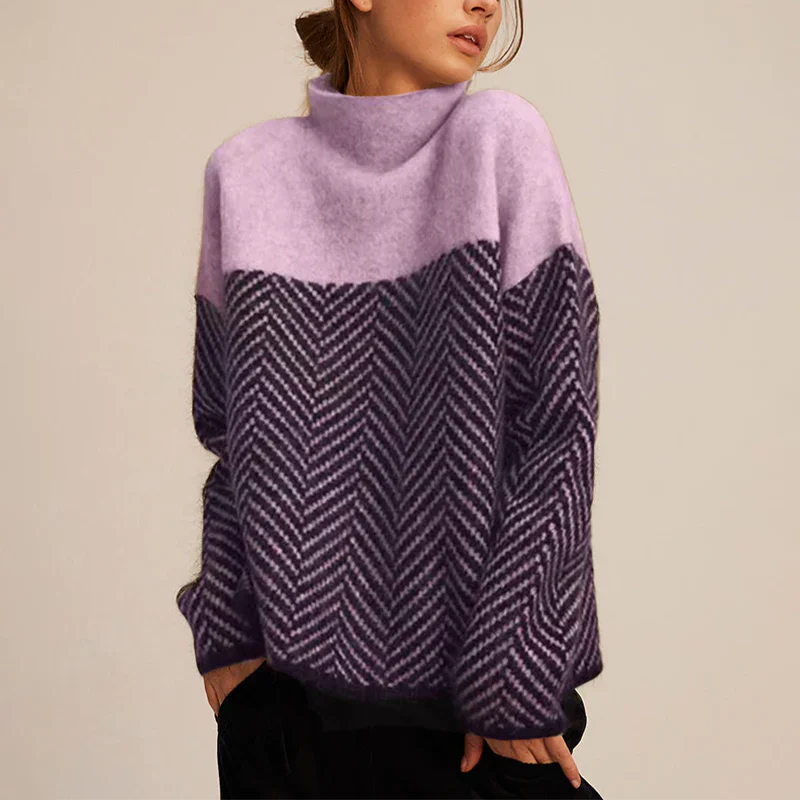Turtleneck Jumper Soft Knit Long Sleeve Cosy Winter