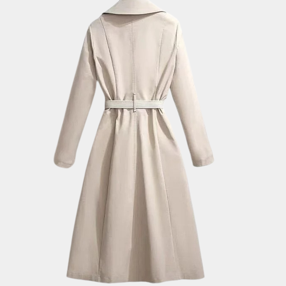 Elegant Trench Coat Belt Versatile Luxury