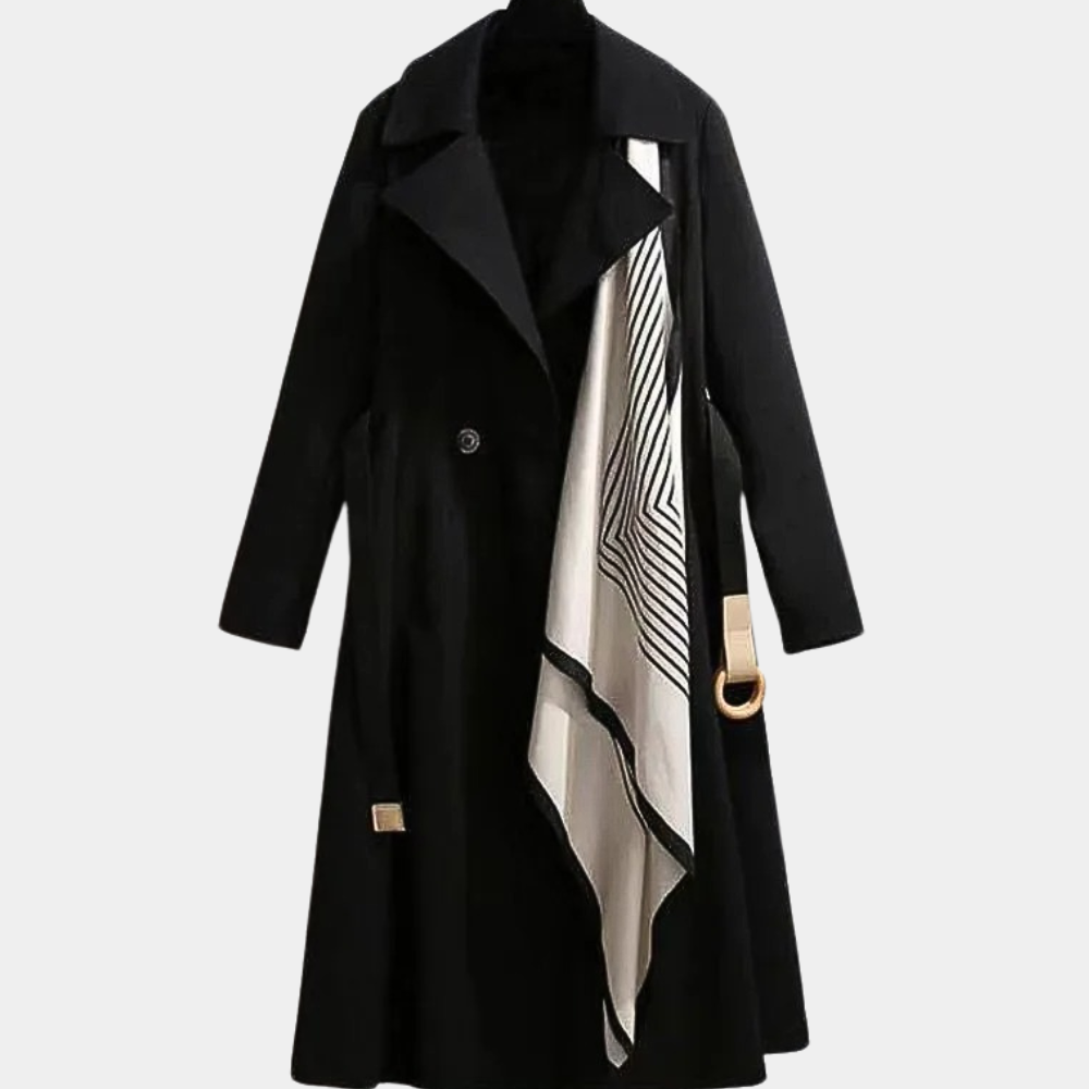 Elegant Trench Coat Belt Versatile Luxury