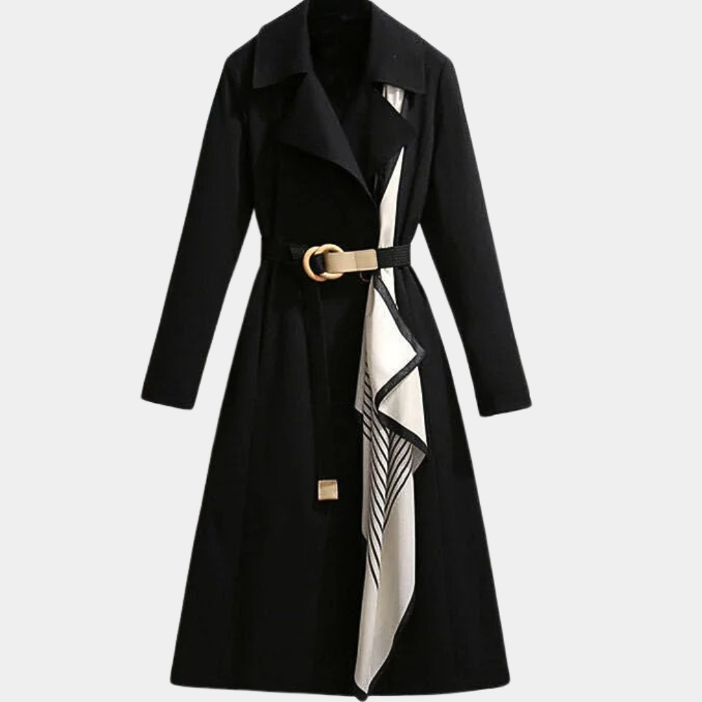 Elegant Trench Coat Belt Versatile Luxury