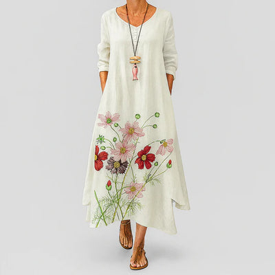 Women's A Line Dress Tie Waist Summer