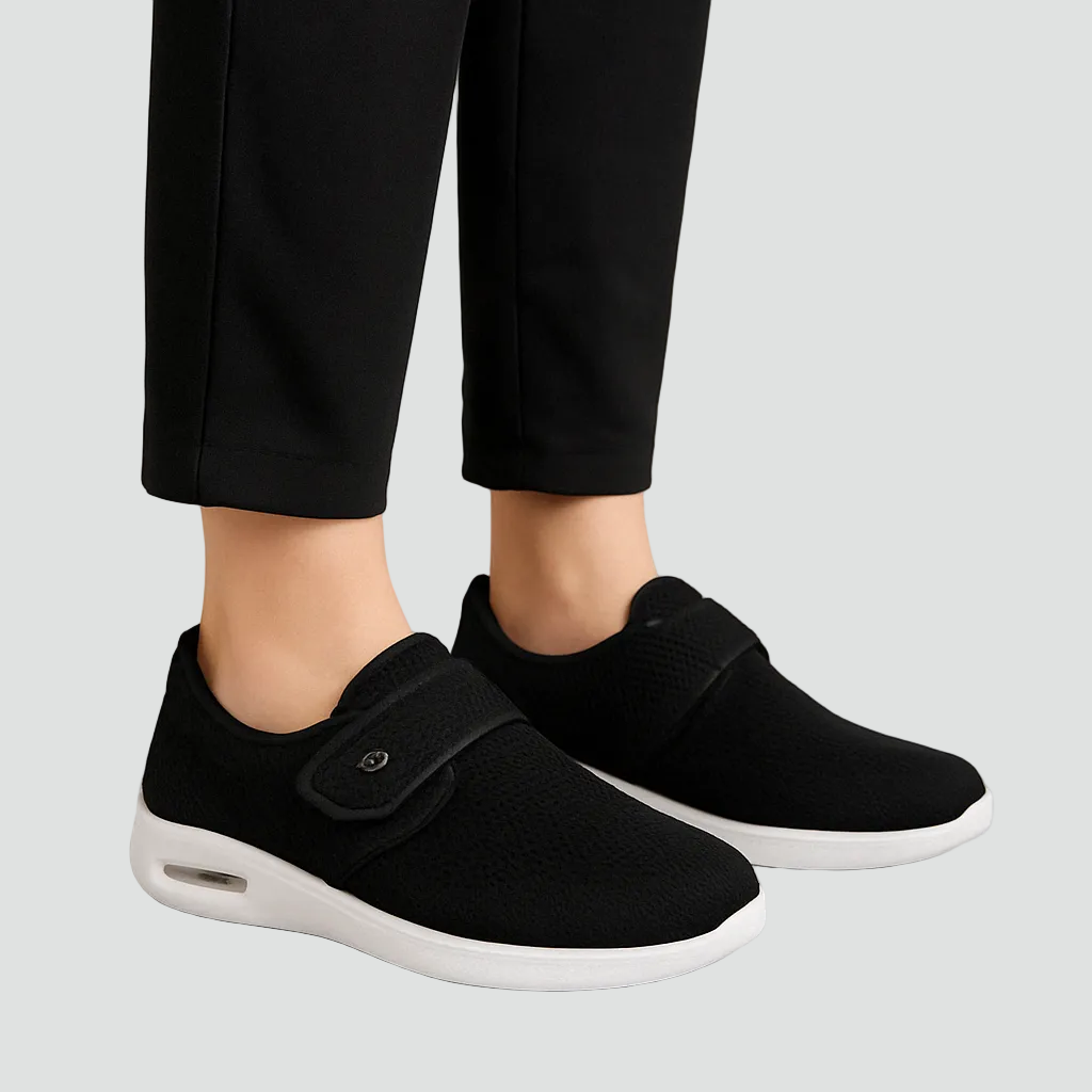 Men's Slip-On Shoes With Velcro Strap And Comfort Sole For Everyday Wear