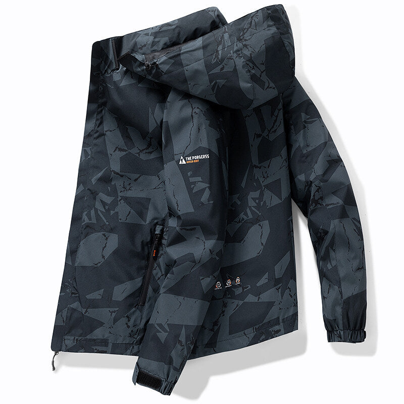Men's Ski Jacket Hooded Sporty Design Winter Outerwear