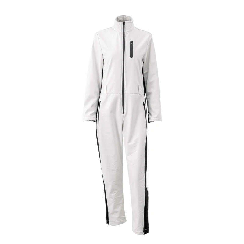 Women's Ski Suit Two Piece Zip Up High Waist Winter Set