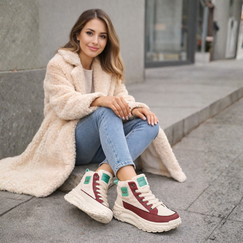 Platform Boots Chunky Sole Warm Lined Modern Winter