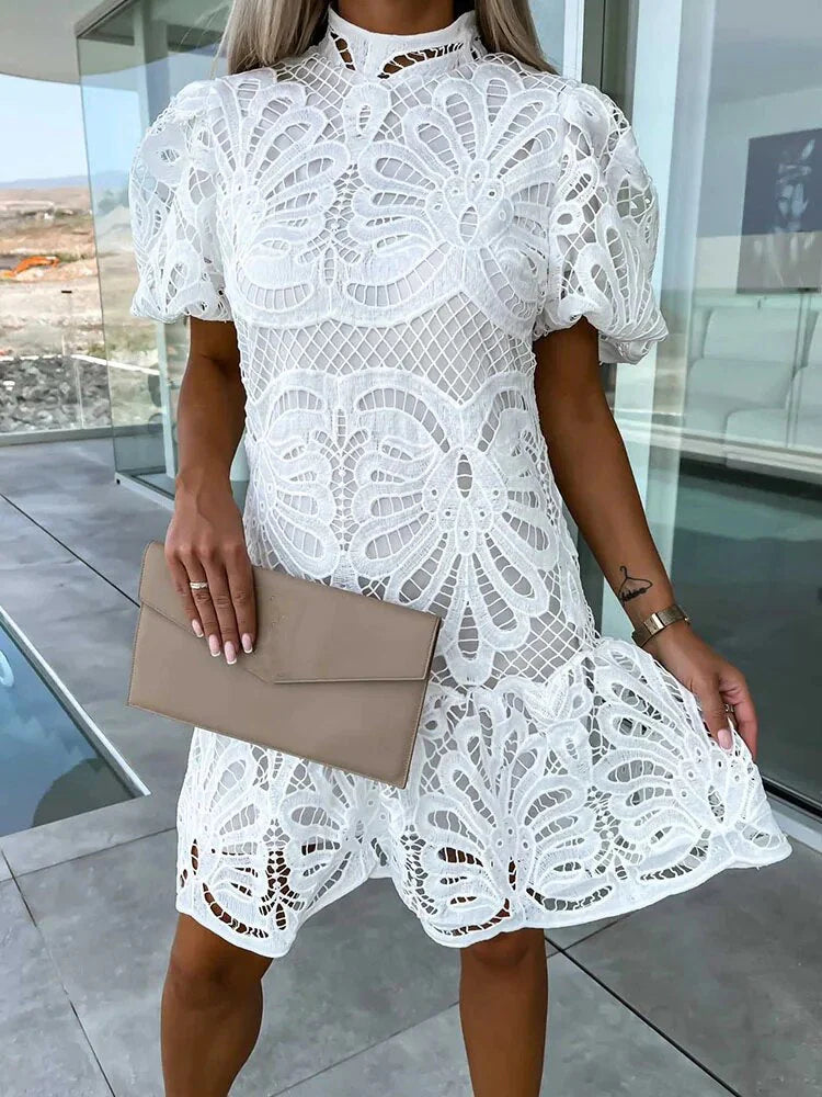 Women’s Lace Midi Evening Dress