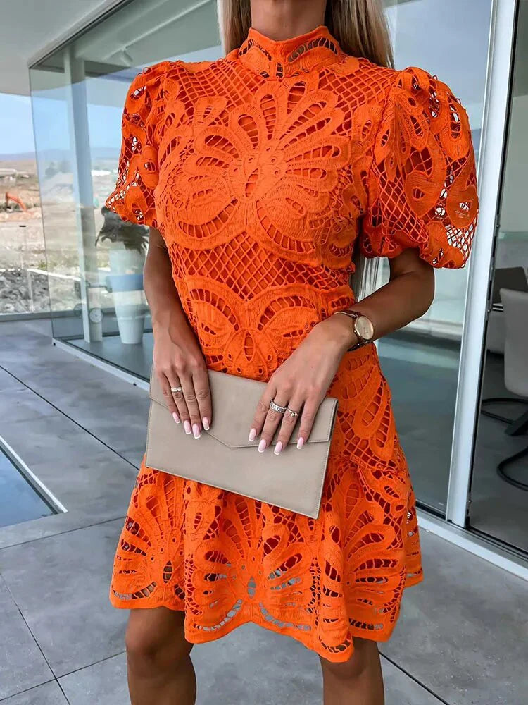 Women’s Lace Midi Evening Dress