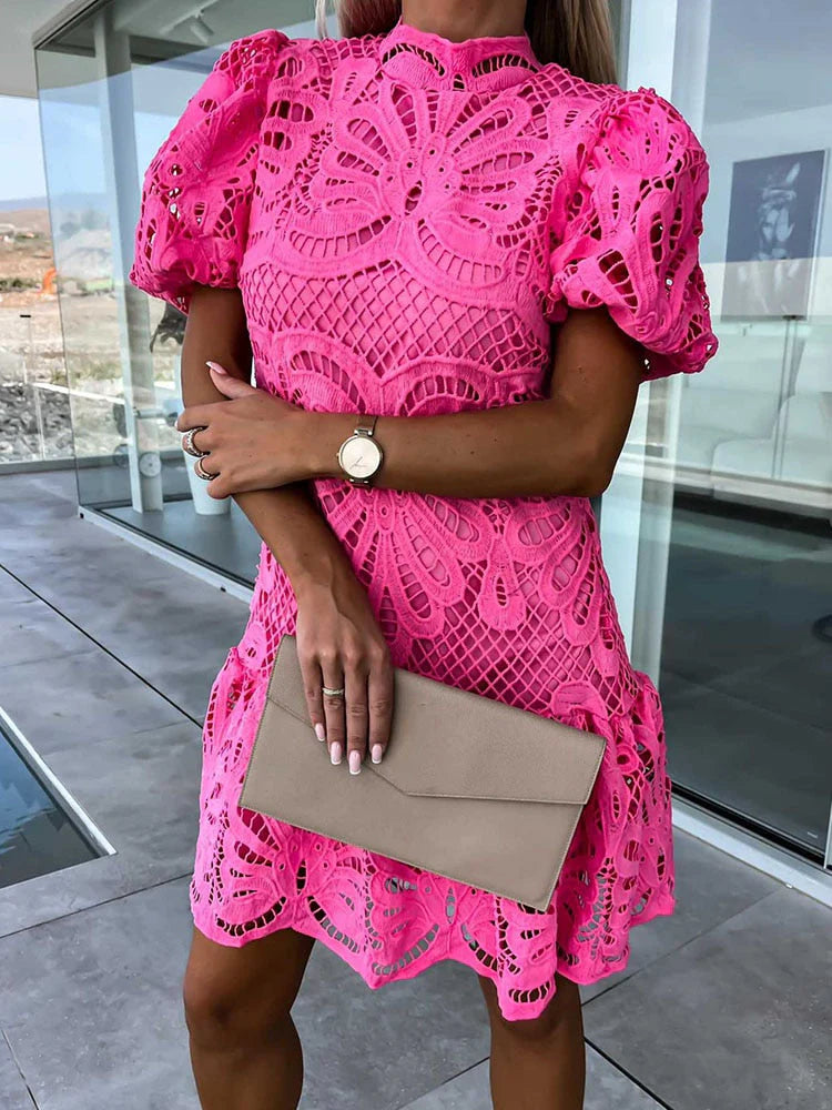 Women’s Lace Midi Evening Dress