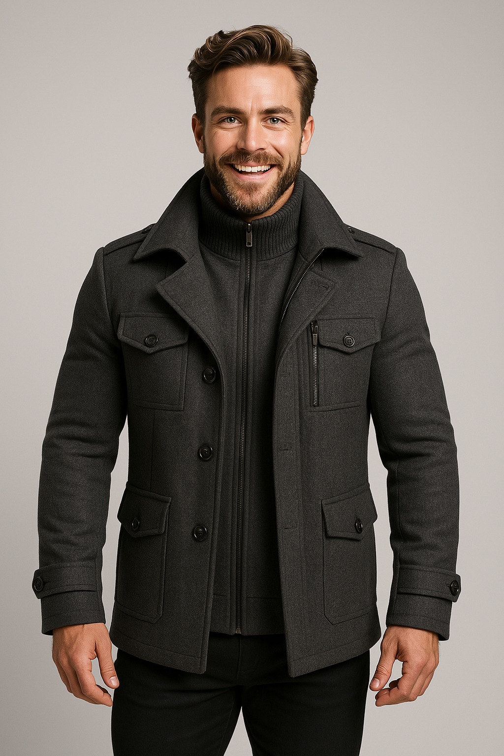 Men's Two Piece Jacket Set Tailored Business Formal