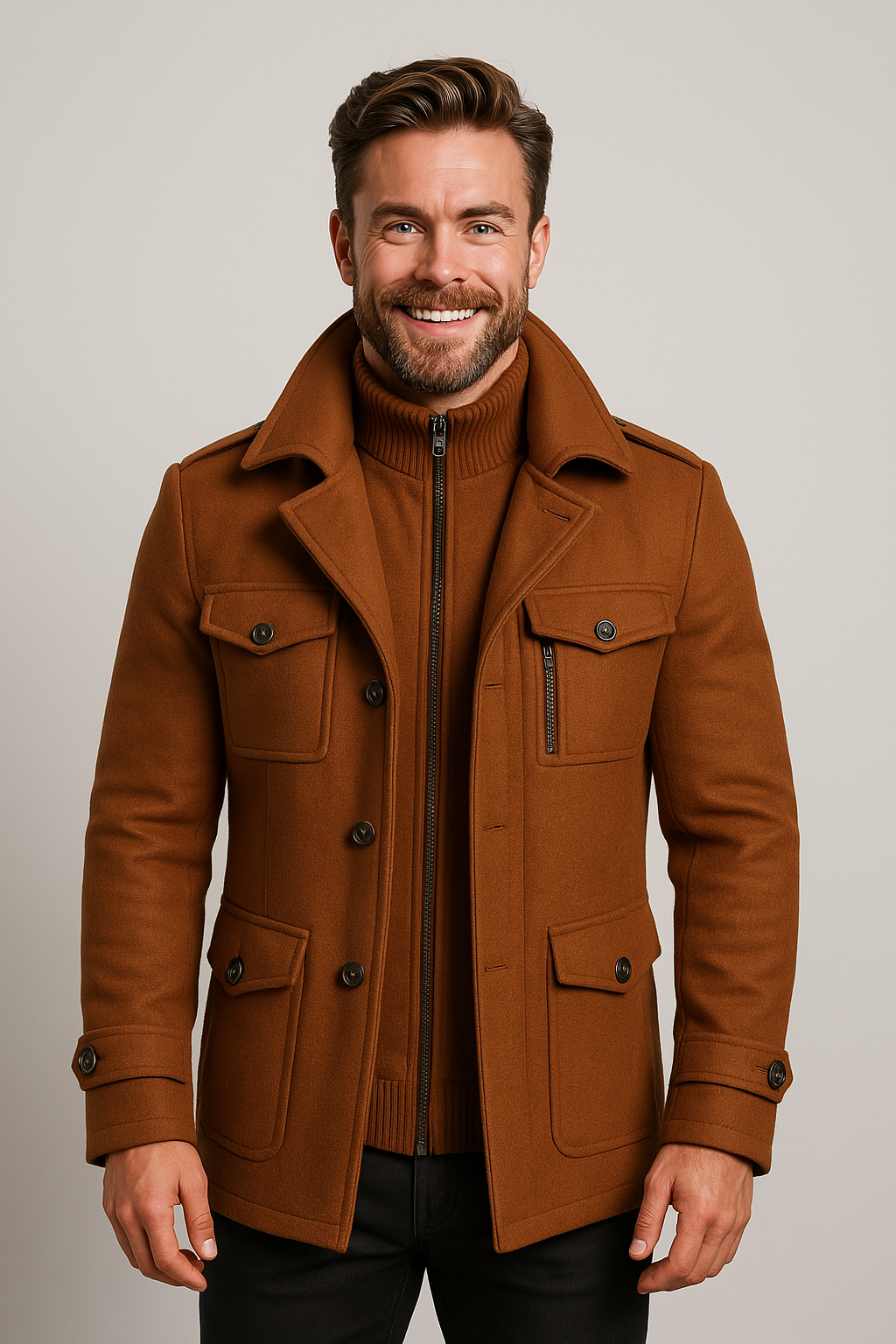Men's Two Piece Jacket Set Tailored Business Formal