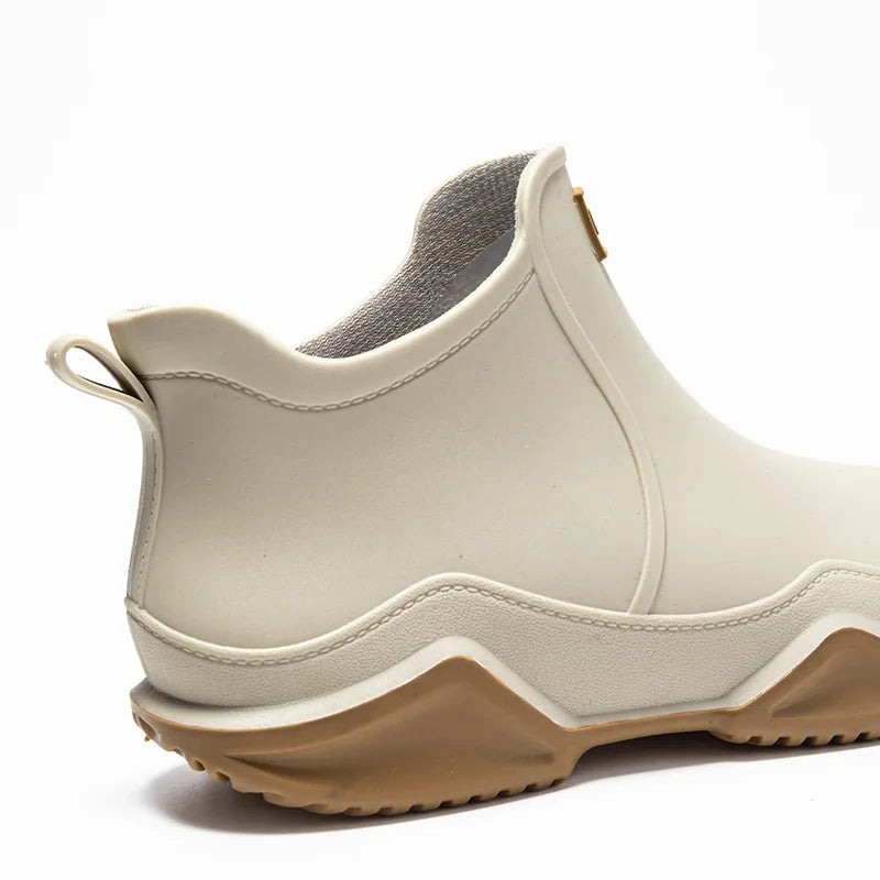 Waterproof Ankle Boots Slip Resistant Pull On Rain Chelsea