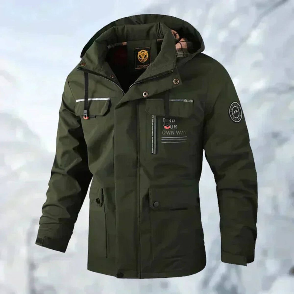 Men's Waterproof Outdoor Jacket Hooded All Season Durable