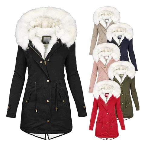Winter Coat Modern Design Warm Look Elegant Cold Season