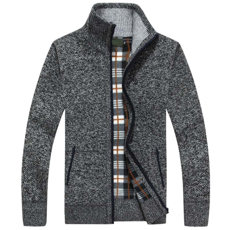 Men's Cardigan Knit Layered Buttoned Autumn Winter
