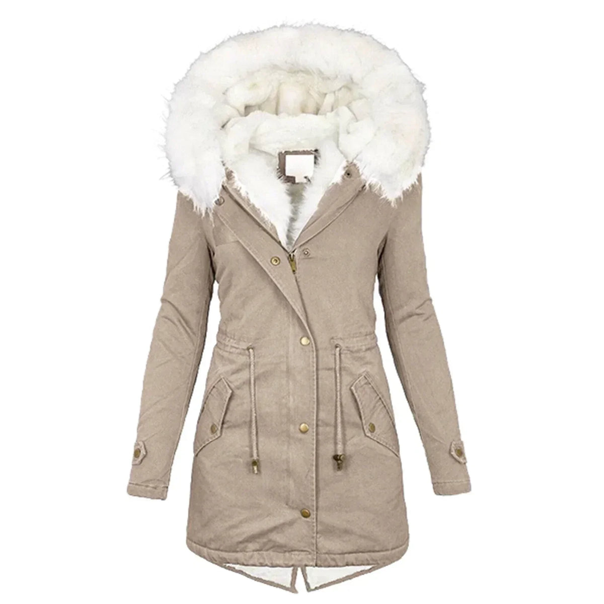 Winter Coat Modern Design Warm Look Elegant Cold Season