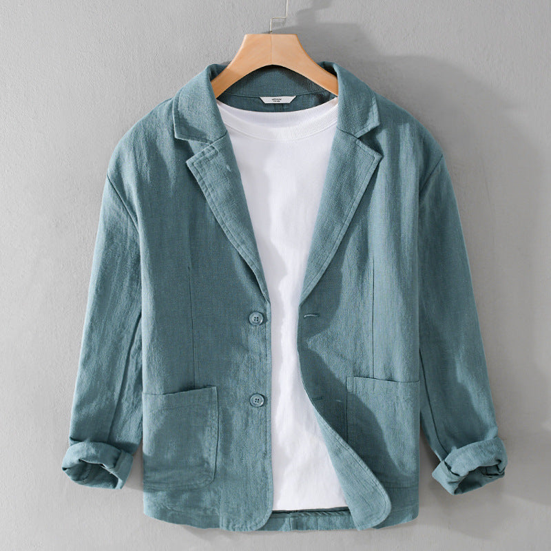 Men's Blazer Buttons Pockets Soft Breathable Smart Casual