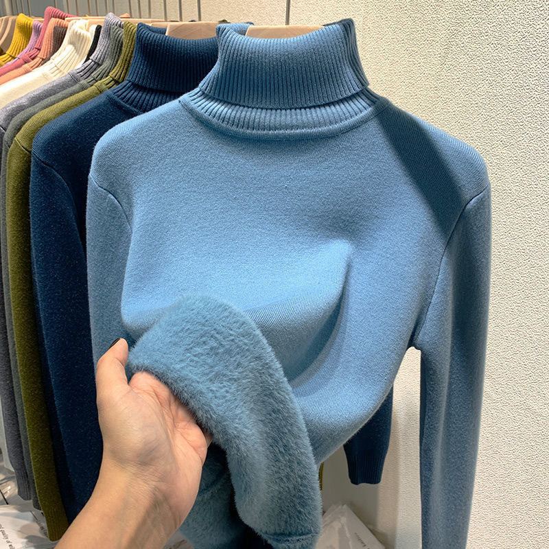 The Stretch Fine Knit Roll Neck