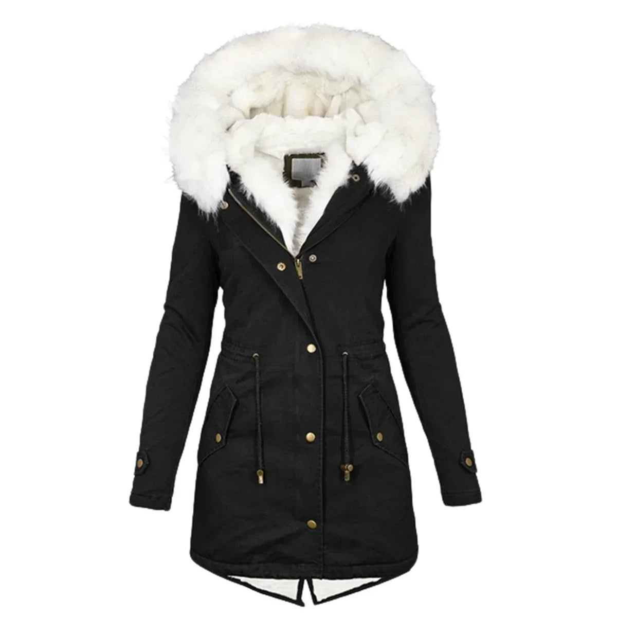 Winter Coat Modern Design Warm Look Elegant Cold Season