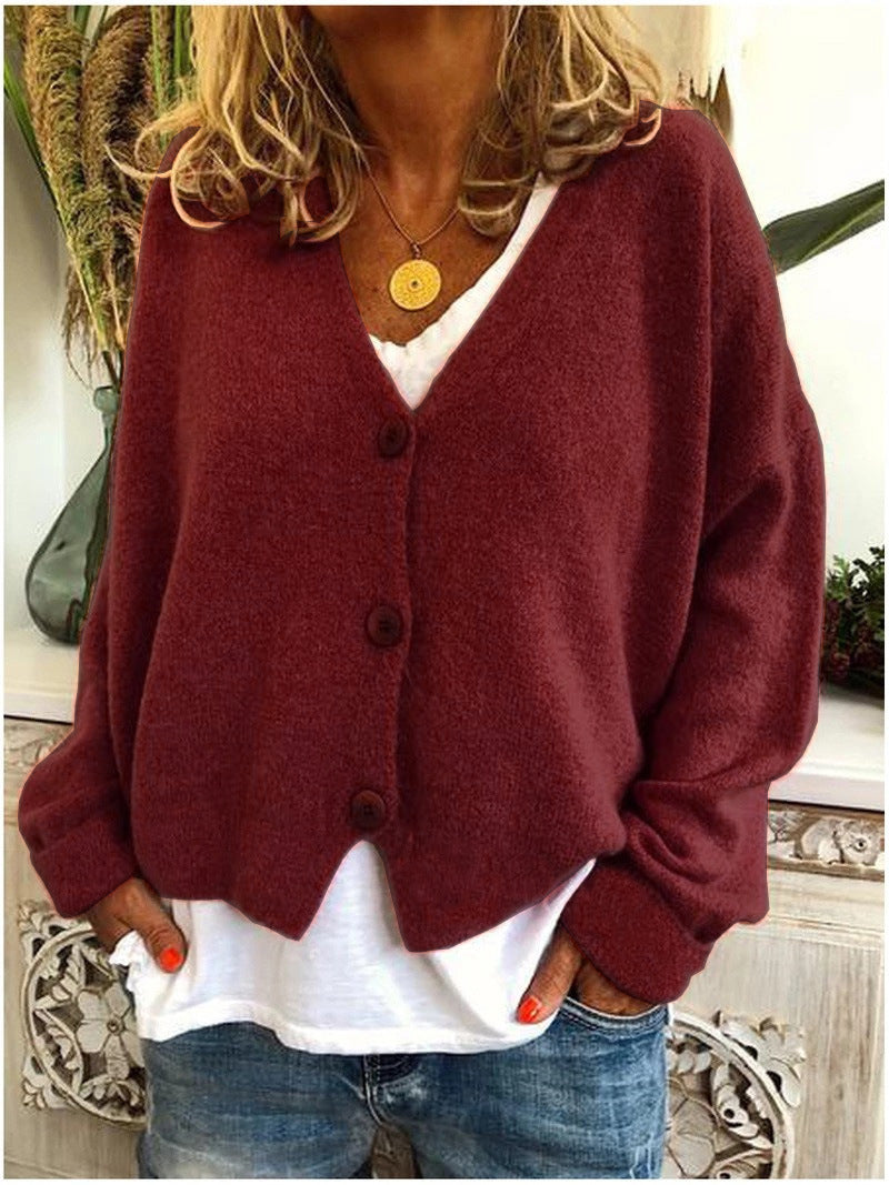 Knit Cardigan Open Front Layering Long Sleeve Everyday