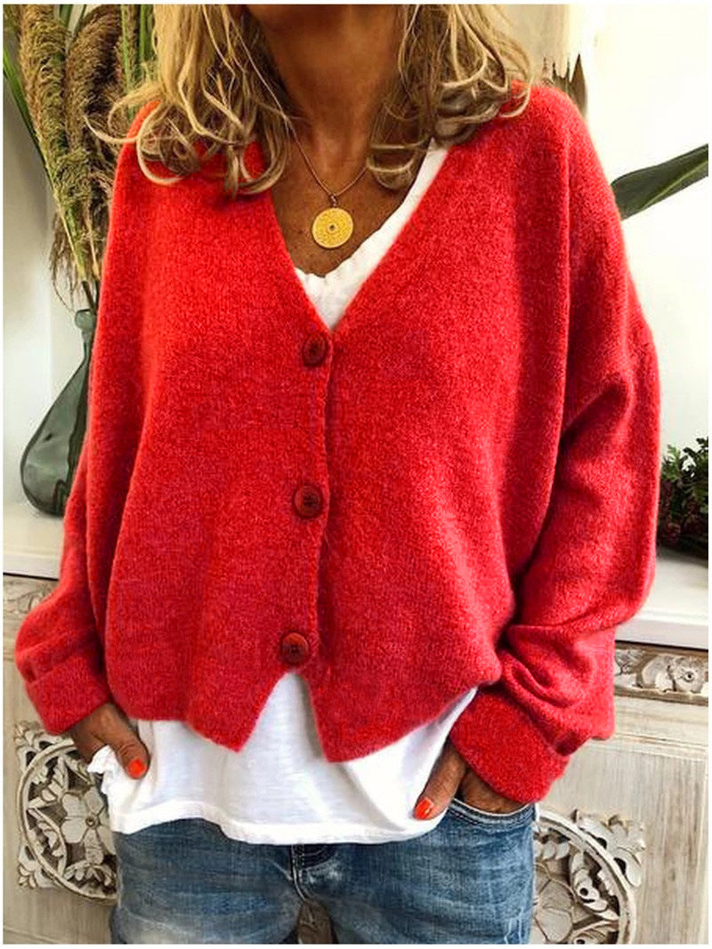 Knit Cardigan Open Front Layering Long Sleeve Everyday