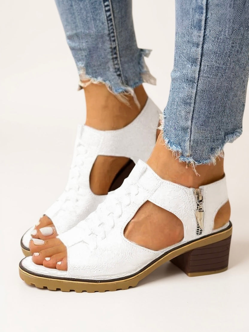 Cushioned Block Heel Sandals