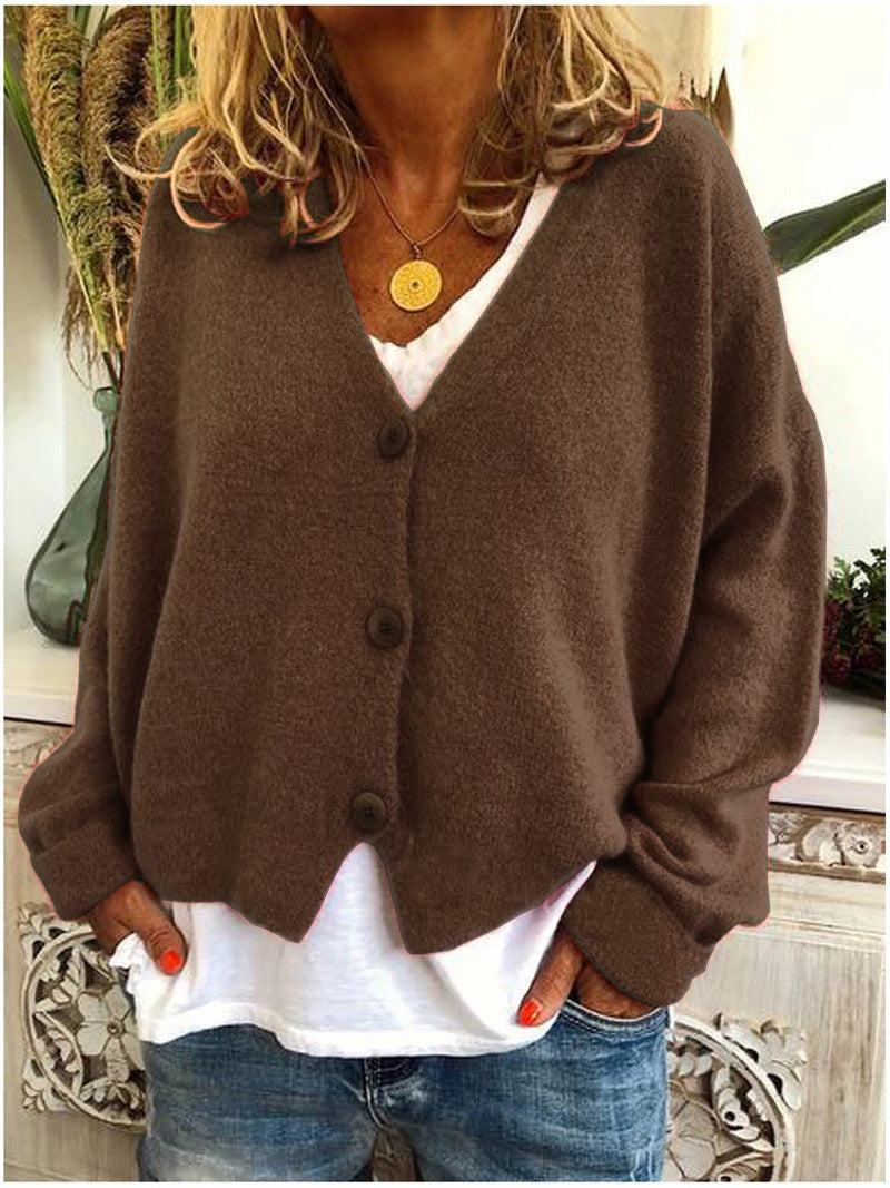 Knit Cardigan Open Front Layering Long Sleeve Everyday