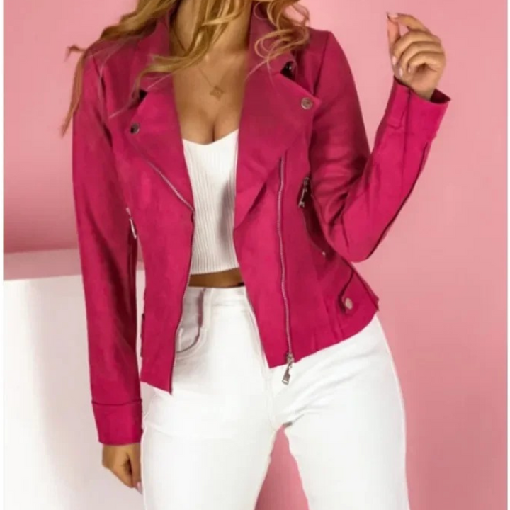 Women's Jacket Classic Zip Up Colourful Everyday