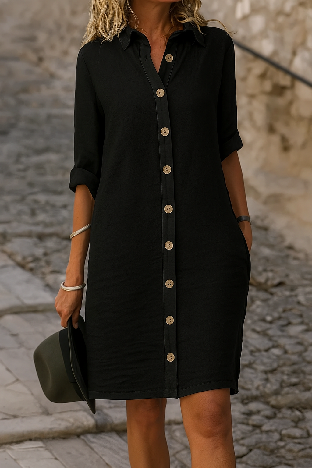 V-Neck Flowy Spring Dress