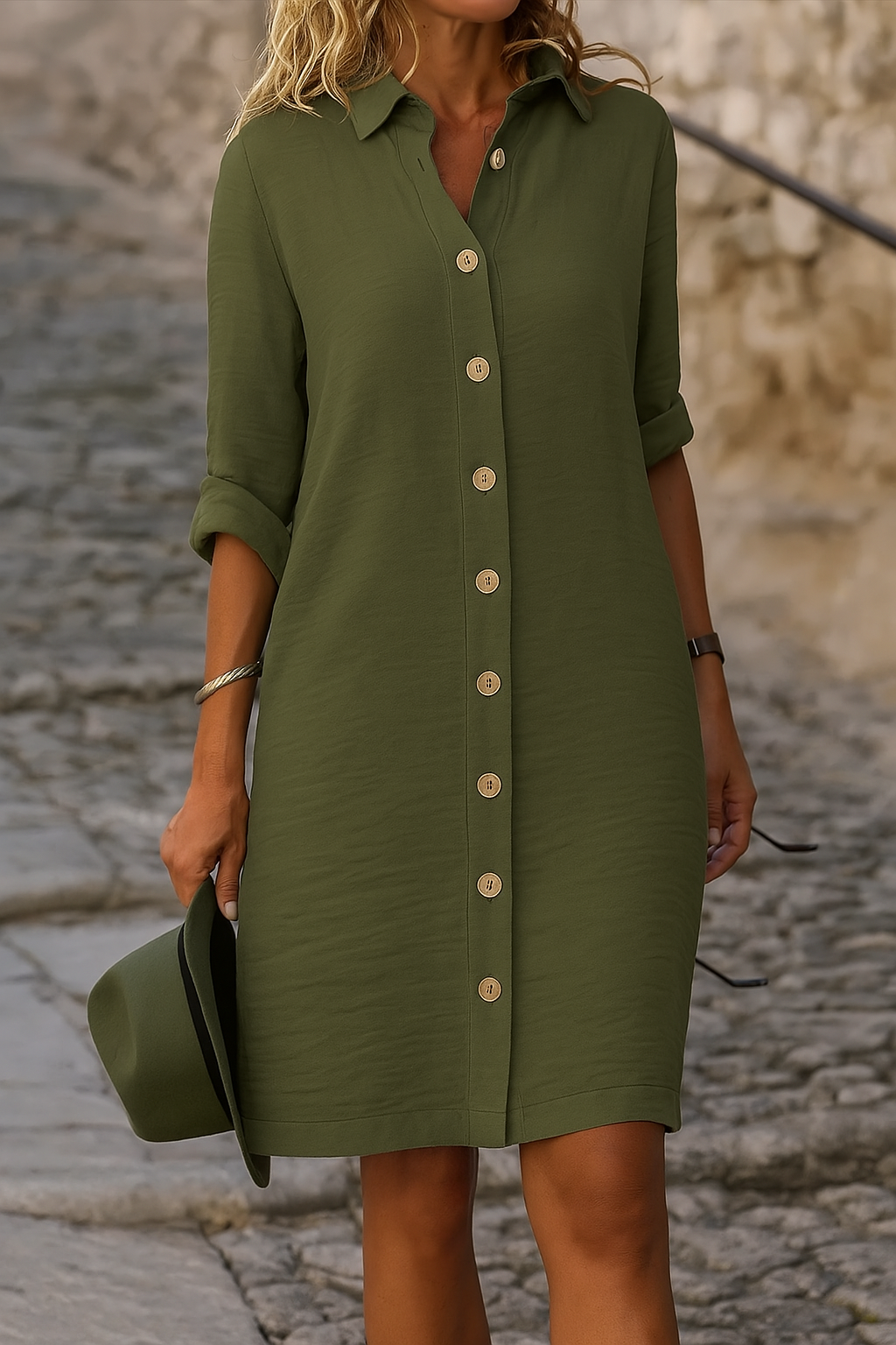 V-Neck Flowy Spring Dress
